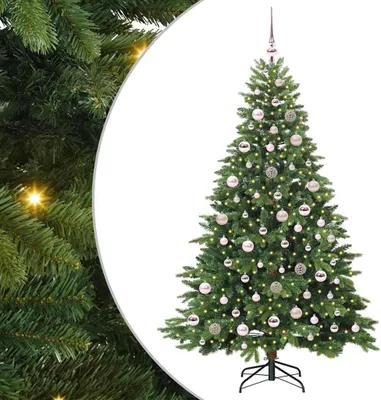 Obrázok produktu pre vidaXL Umelý vianočný stromček s 300 LED diódami zelený 180 cm PE a PVC