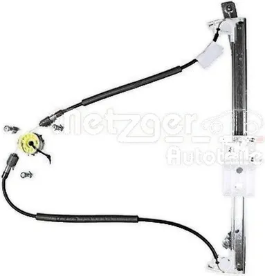 Productafbeelding van Elektrische raambediening achter, rechts, zonder elektromotor, METZGER, geschikt voor o.a. VW GOLF
