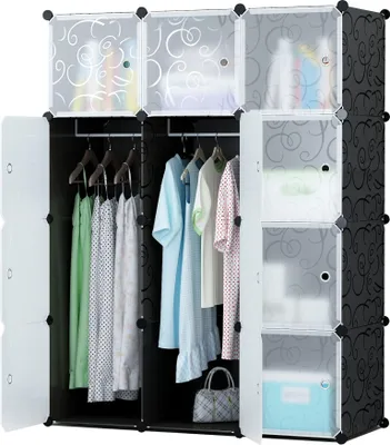 Produktbild von Valora Modularer Kleiderschrank 12x | Vielseitiger modularer Kleiderschrank mit 12 Elementen für individuelle Aufbewahrung