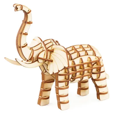 Produktbild von Rolife 3D-Holz-Puzzle Elephant / Elefant