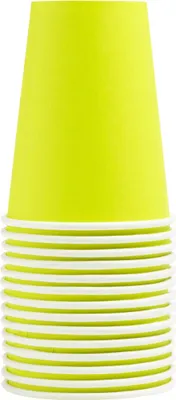 Image de Pronappe 20x 15 Gobelets en carton, 20 cl Vert kiwi 89113I