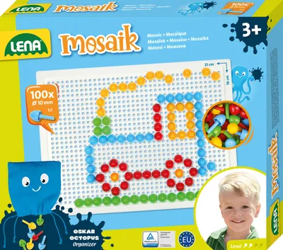 Produktbild von Lena Lena Mosaik-Set Farbe 100 Stück 10 mm