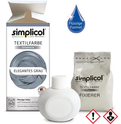 Obrázek produktu pro Simplicol Textile Paint Intensive all in 1 Liquid v barvě Elegant Grey