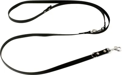 Produktbild von Mystique® Biothane verstellbare Leine 13mm schwarz 300cm
