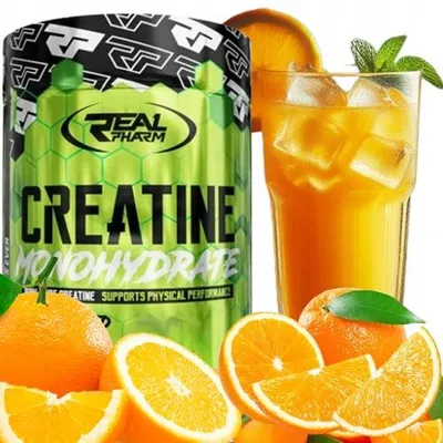 Obrázek produktu pro CREATINE MONOHYDRATE prášek REAL PHARM CREATINE Orange 500g