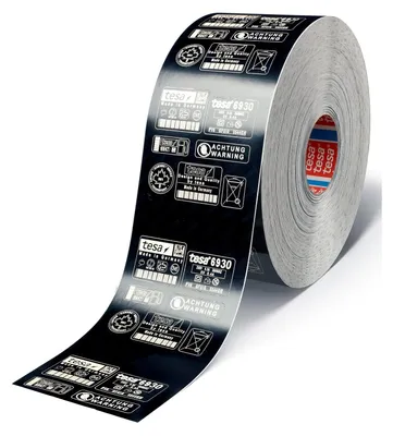 Produktbild von tesa 6930 Laserfolie, 300m:120mm, schwarz-matt | 1 Rolle