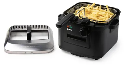 Zdjęcie produktu dla Frytkownica - DOMO - DO545FR - 4 litry - 2000 Watt - Regulowana temperatura 130-190°C