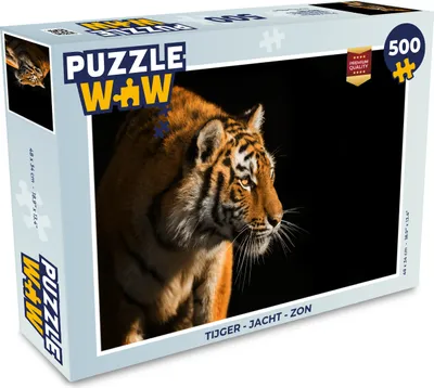 Obrázek produktu pro MuchoWow MuchoWow® Puzzle 500 ks Tygr - Lov - Slunce