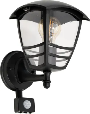 Produktbild von Lampa ogrodowa, elewacyjna zewnętrzna ścienna z czujnikiem ruchu IMMA BLACK PIR E27 czarna IP44 EDO777381 EDO Garden Line