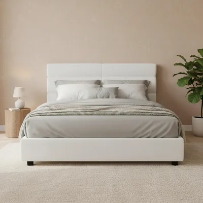 Immagine prodotto di Briosco - Letto Piazza e Mezza, Bianco, Materasso Incluso  Italy