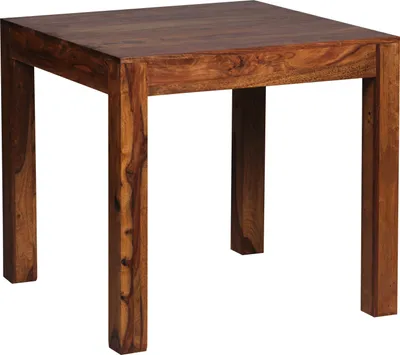 Produktbild von Wohnling designový jedálenský stôl štvorcový masív 80 x 80 cm z masívneho dreva sheesham; WL1.319