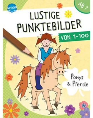 Image de Lustige Punktebilder von 1 bis 100. Ponys und Pferde