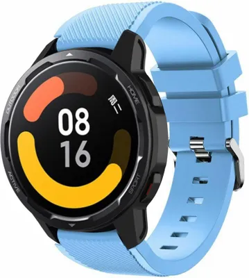 Produktbild von Strap-it Xiaomi Watch S1 Silikonarmband (SandBlau)