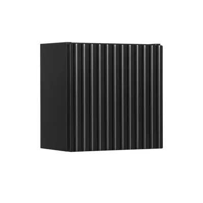 Produktbild von Badezimmerschrank Schwarz Matt, Hängend, 30 X 30 Cm, 1 Tür, Gefräst