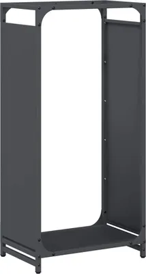 Produktbild von vidaXL Brennholzregal Anthrazit 44x28x90 cm Kaltgewalzter Stahl
