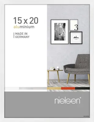Obrázek produktu pro Rámeček Nielsen, rozměr 15x20 cm, bílá barva, lesklý povrch
