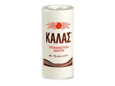 Image de KALAS LIGHT : Sel marine fine de Grèce, 250g, contenant seulement 1/3 de sel