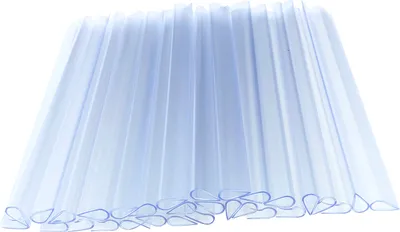 Produktbild von 30 Befestigungsclips Transparent Klemmschienen für Doppelstabmatten Sichtschutzstreifen Zaun