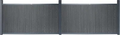 Produktbild von HOME DELUXE WPC Sichtschutzzaun CALLADO PREMIUM 2 x Element + 3 x Pfosten - Höhe: 115 cm | Zaun, Gartenzaun, Sichtschutz, Zaunelemente
