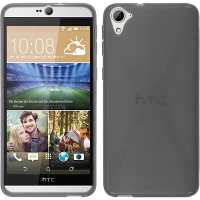 Produktbild von PhoneNatic Case kompatibel mit HTC Desire 826 - grau Silikon Hülle X-Style Cover