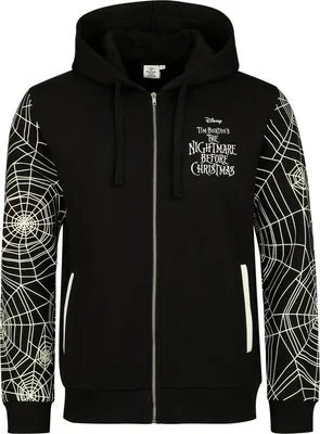 Produktbild von The Nightmare Before Christmas Kapuzenjacke Herren Jack Skellingtion - Faces schwarz/weiß L