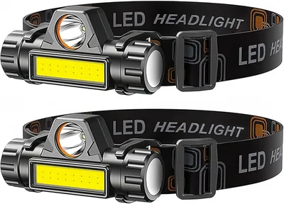 Produktbild von 2x LED-Campinglampen, Outdoor-Scheinwerfer,Taschenlampe, Camping, wiederaufladbare USB-Scheinwerfer hoher Helligkeit, Wasserdicht, Winkeln einstellbar