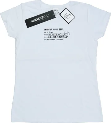 Produktbild von Disney - "Character Model Dept." T-Shirt für Damen BI32558 (S) (Weiß)