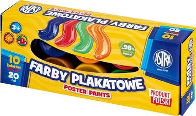 Obrázek produktu pro Barvy na plakáty Astra 10 barev