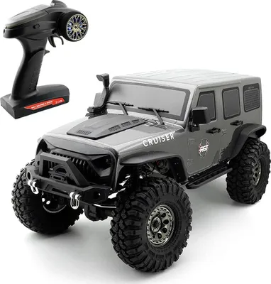 Obrázok produktu pre Rgt Ex86100v2 1:10 4wd 2,4g Vzdialené ovládanie Všetky terén Crawler auto Rc s LED svetla elektrické model pre deti- Rtr čierna