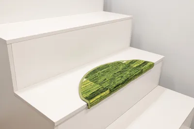 Produktbild von Stufenmatte Antirutsch ADAGIO 12 Treppenmatte in Grün 64x23cm Set 15 Stück