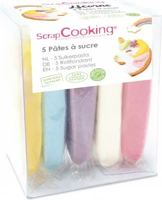 Produktbild von 5 Zuckerpasten Einhorn 5 x 80 g