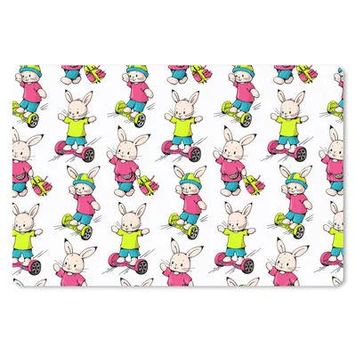 Produktbild von MuchoWow® Mauspad Mousepad Schule - Kaninchen - Tiere - Kinder - Muster 27x18 cm - Mousepads - Maus Mat - Pad - Mausunterlage - Büroartikel - Desk Matten