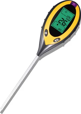 Zdjęcie produktu dla Wielofunkcyjny cyfrowy tester gleby 4 w 1, światłomierz, wartość PH gleby, wilgotność i temperatura, długość drążka 20 cm - Soiltesty