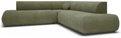 Obrázek produktu pro Selsey Armone – rohová sedačka s úložným prostorem a možností rozložení na lůžko, tvar L, olivově zelená, 265 cm – levá strana