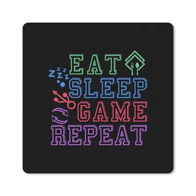 Produktbild von MuchoWow® Gaming Mauspad Mousepad Spiele - Zitat - Gamer 30x30 cm - Mousepads - Maus Mat - Pad - Mausunterlage - Gaming