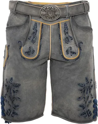 Produktbild von KRÜGER Trachten Lederhose Modell 961567 Grau
