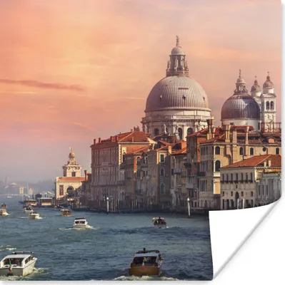 Produktbild von MuchoWow® Poster Italien - Venedig - Canal Grande 100x100 cm - Babyzimmer