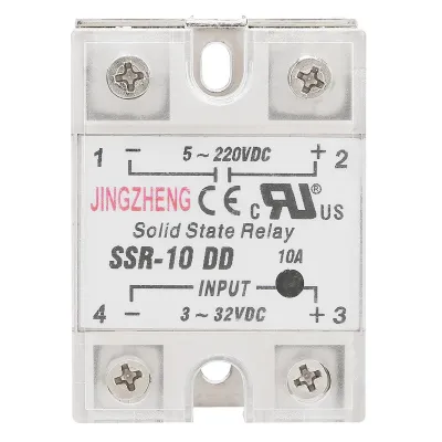 Produktbild von SSR-10 DD 10A 5-220VDC Halbleiterrelais für industrielle Automatisierungsprozesse