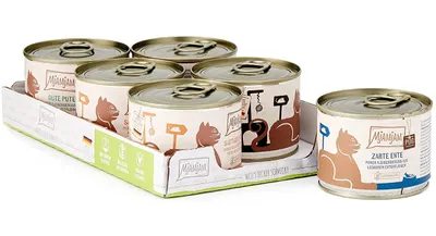 Produktbild von MjAMjAM, Katzenfutter-Set, 6x 200g