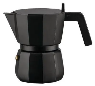 Produktbild von Alessi Moka DC06/3 B Espresso-Kaffeemaschine 3 Tassen Schwarz