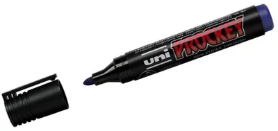 Produktbild von Uni-Ball Prockey, Blau, Rundspitze, Schwarz, Blau, Kunststoff, 1,2 mm, 1,8 mm