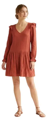 Image de Robe pour femme Naf Naf, modèle Cotony, simple, ample, en coton, taille S
