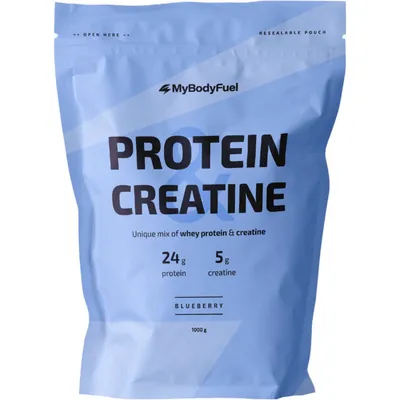 Produktbild von MyBodyFuel Whey Protein und Kreatin 1000 g Blaubeere – Proteinpulver mit Kreatin-Monohydrat, Proteinshake