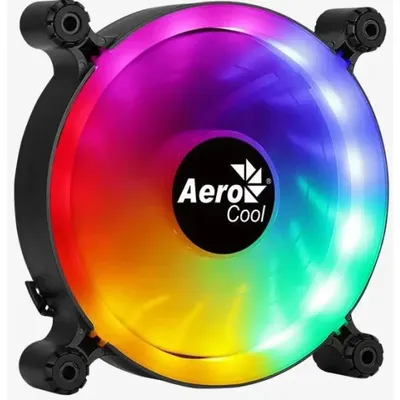 Produktbild von Aerocool Spectro 12 FRGB, Ventilator, 12 cm, 1000 RPM, Schwarz, Durchscheinend