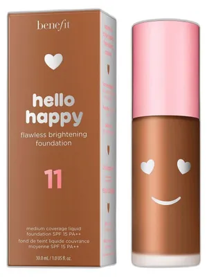 Obrázok produktu pre Hello Happy Rozjasňujúci tekutý podklad 11 Dark Neutral SPF 15 30 ml