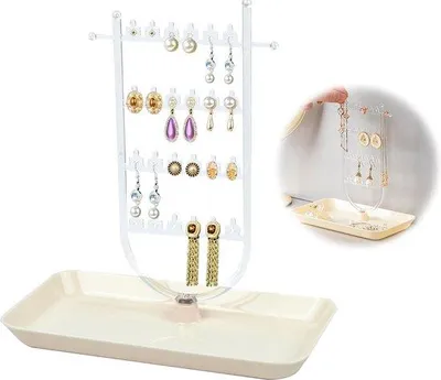 Produktbild von Sicherheits-Schmuckbehälter, Schmuckhalter, Kettchenhalter - Schmuckbaum - Schmuck-Organisator
