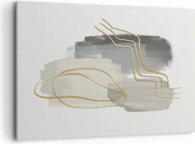 Produktbild von Bild auf Leinwand - Leinwandbild - Einteilig - Abstraktion Stück Gold - 100x70cm - Wand Bild - Wanddeko - Wandbilder - Leinwanddruck - Bilder - Wanddekoration - Leinwand bilder - AA100x70-4149