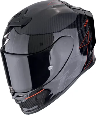 Produktbild von Integralhelm SCORPION EXO-R1 EVO CARBON AIR CYNERGY Schwarz Rot größe L