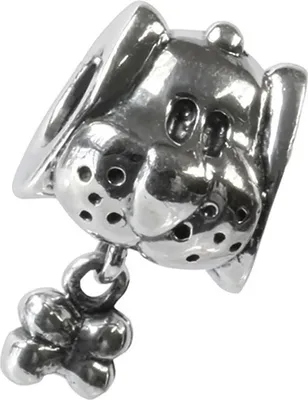 Produktbild von Carlo Biagi Dangle Bead Hund Silber European Beads D2BDDS05