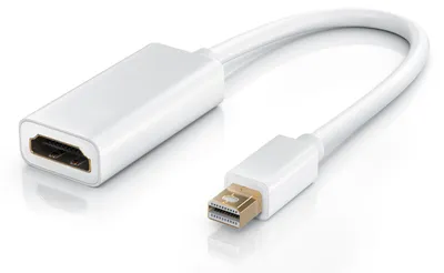 Productafbeelding van CSL Mini DisplayPort naar HDMI adapter, Full HD MiniDP naar HDMI connector / adapterkabel - 0,15m